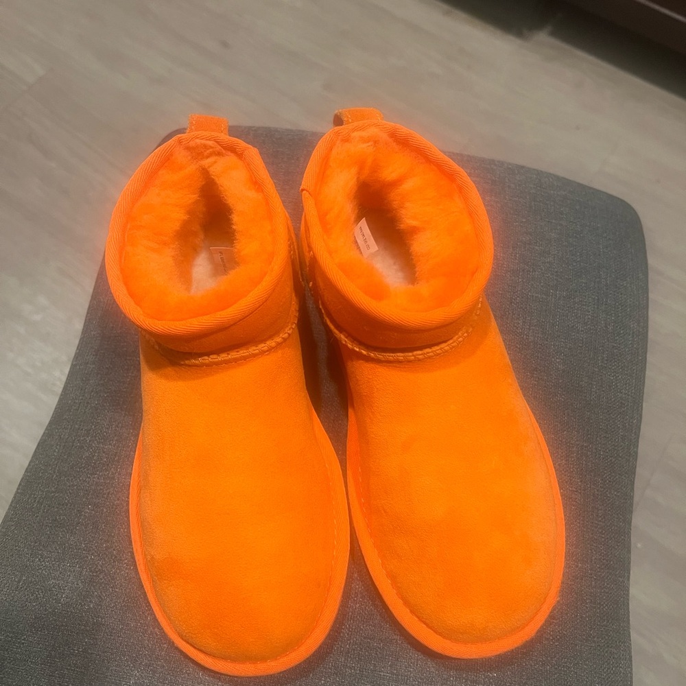 UGG Vibrant Orange Ankle Boots 🥾